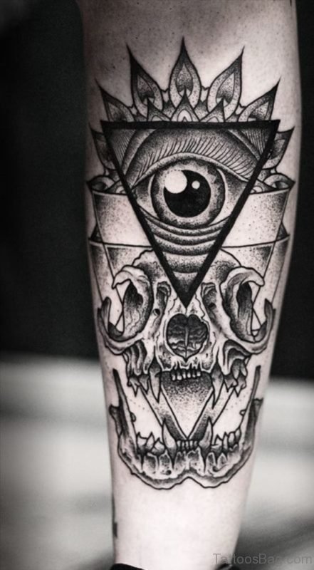 Skull And Eye Tattoo