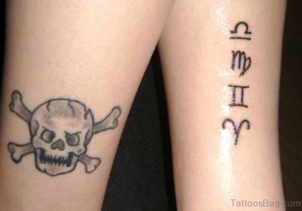 Skull And Gemini Tattoo