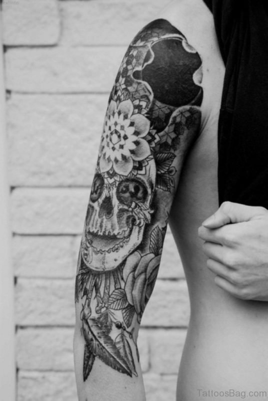 Skull Mandala Tattoo 