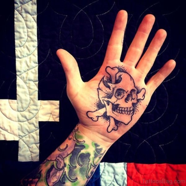 Skull Tattoo On Hand