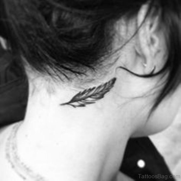 Small Feather Tattoo