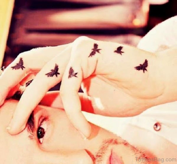 Small Flying Birds Tattoo