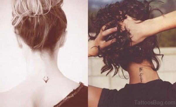 Small Nape Tattoo