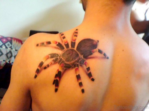Spider Tattoo Design On Back 