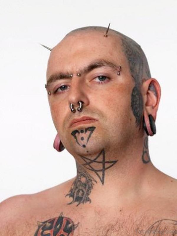 Stars Neck Tattoo