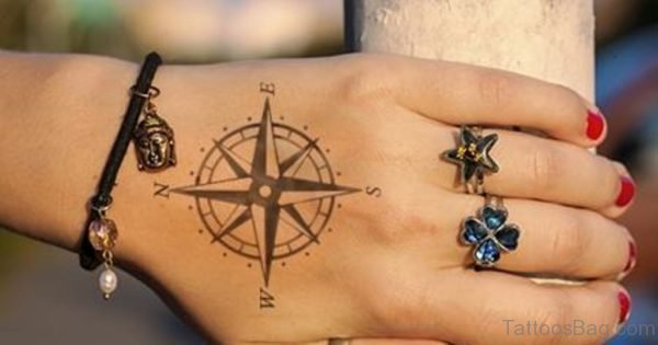 Stunning Compass Tattoo