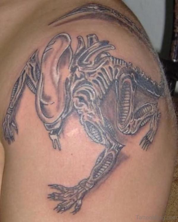 Stylish Alien Tattoo