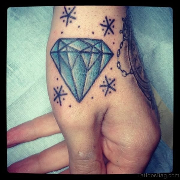 Stylish Diamond Tattoo