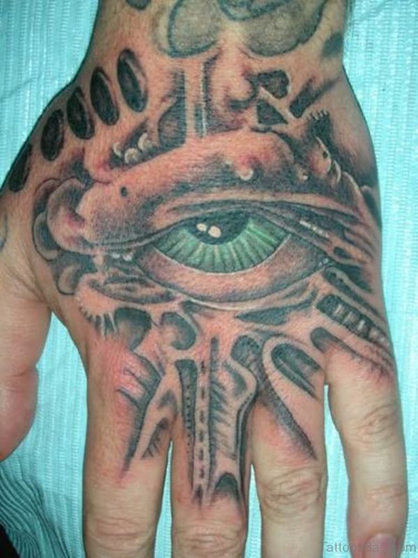 Stylish Eye Tattoo On hand