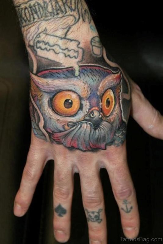 Stylish Owl Tattoo