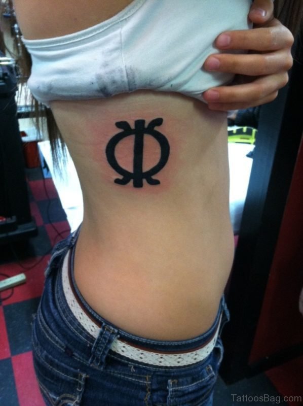 Stylish Rib Tattoo 