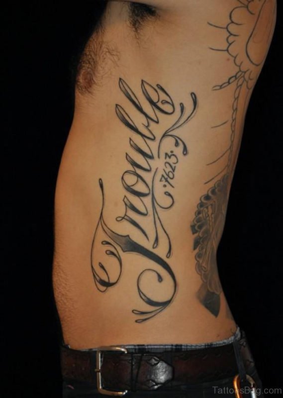 Stylish Wording Tattoo