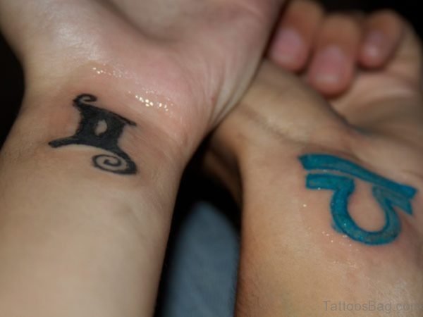 Stylish Gemini Tattoo