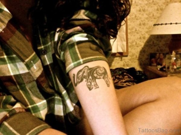 Superb Elephant Tattoo On Forearm