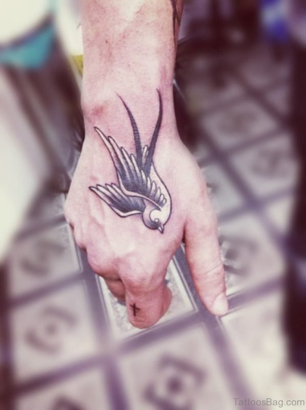 Swallow Tattoo Design On Hand