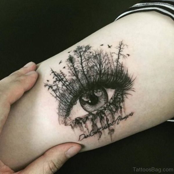 Tree Eye Tattoo