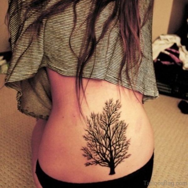 Tree Tattoo On waist