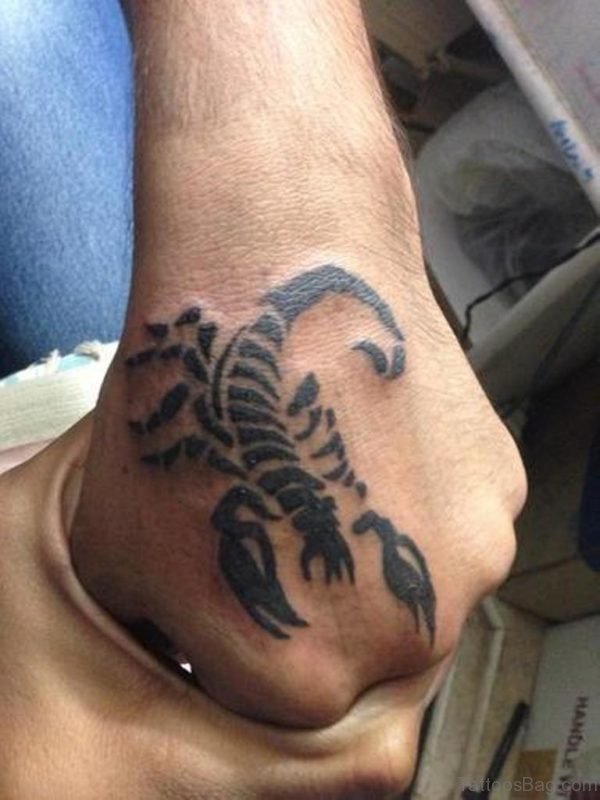 Tribal Scorpion Tattoo