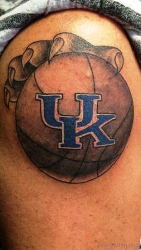 UK Basketball Tattoo With Hands