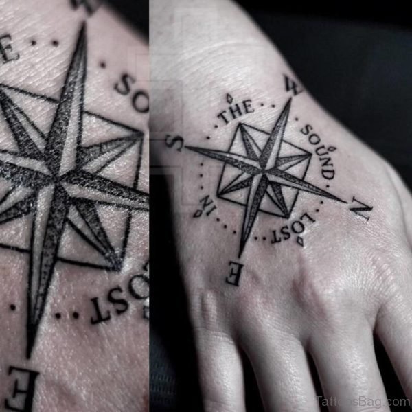 Unique Compass Tattoo
