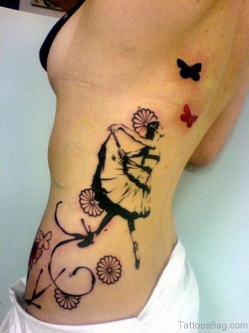 Unique Rib Tattoo
