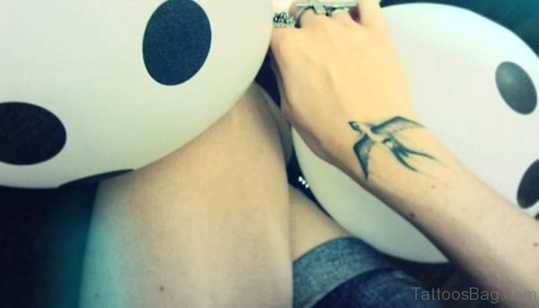 Unique Swallow Tattoo