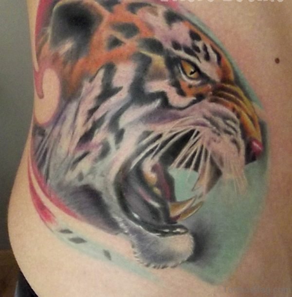 Watercolor Tiger Tattoo