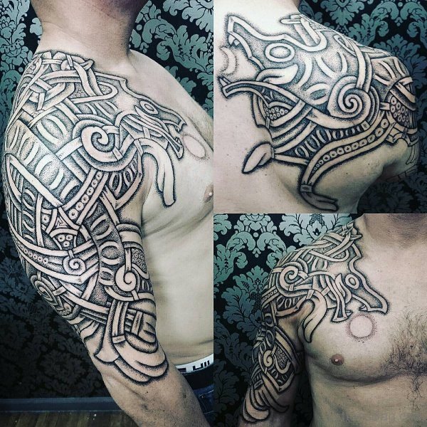 Wolf Nordic Tattoo