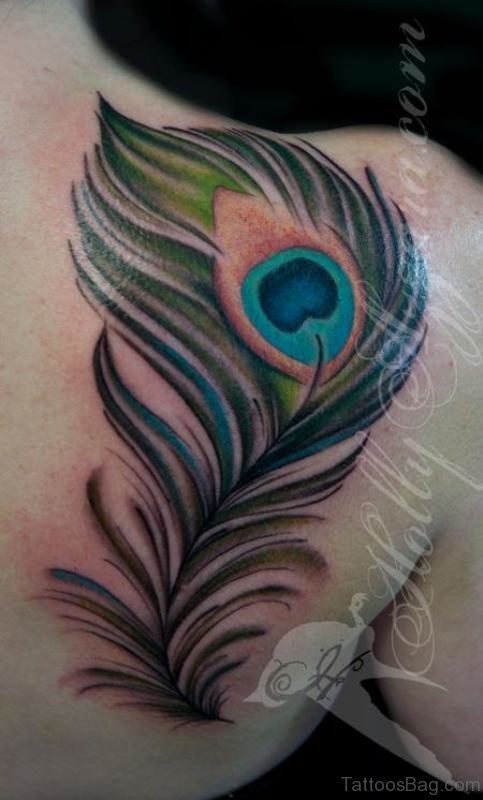 Wonderful Peacock Tattoo On Shoulder
