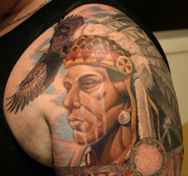Wonderful Shoulder Joint Tattoo