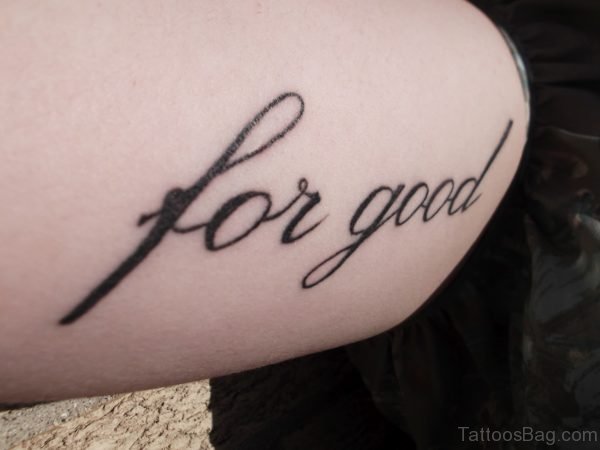 Word Tatttoo On Shoulder