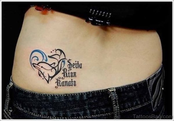 Wording And Heart Tattoo