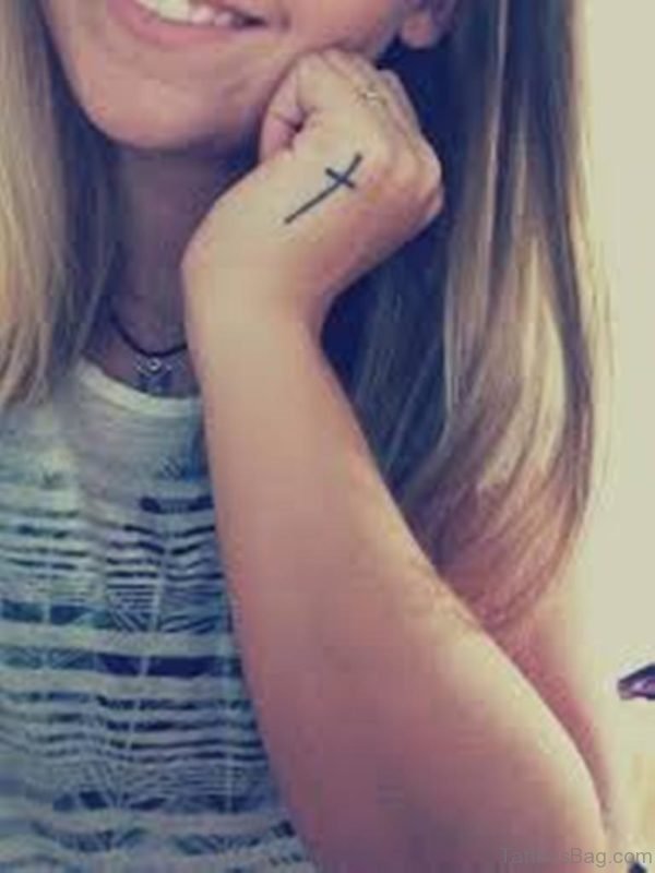 Cross Tattoo For Girls