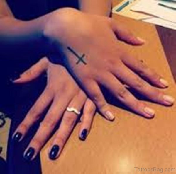 Cute Cross Tattoo