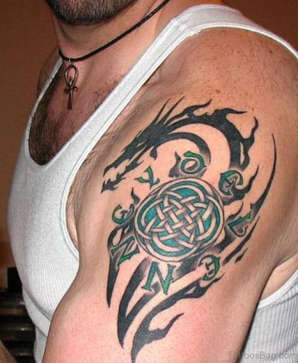 Knot Tattoo On Shoulder