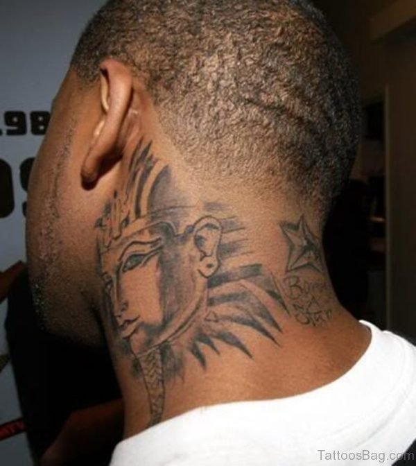 Mask And Star Tattoo