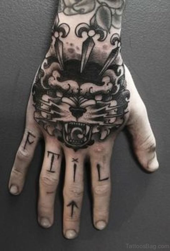 Stylish Cat Tattoo