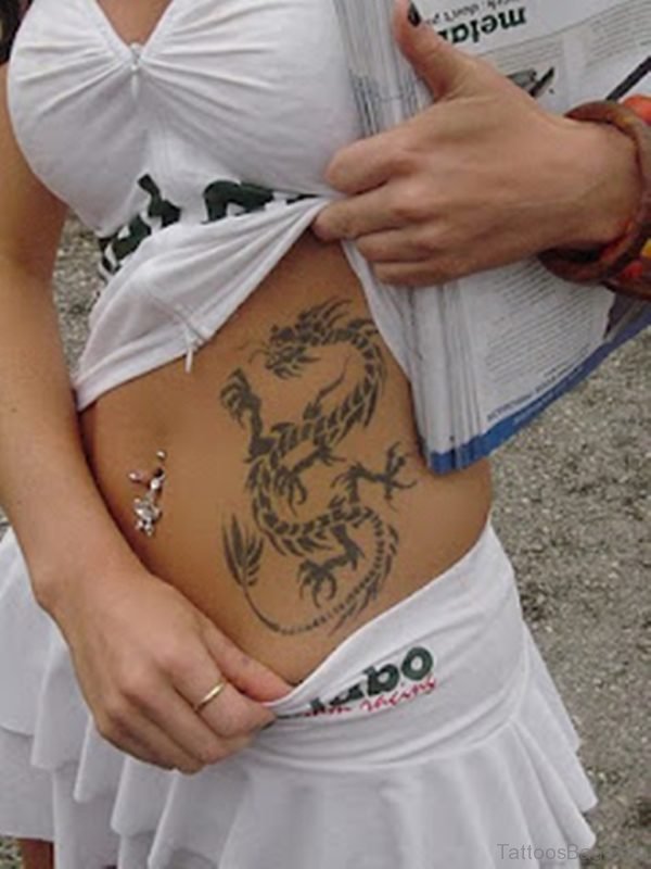 Tribal Dragon Tattoo