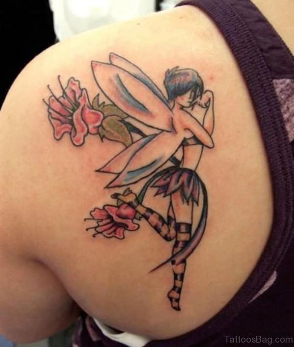 Brown Girl Tattoo On Shoulder