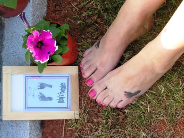 Dazzling Baby Footprints Tattoo 1