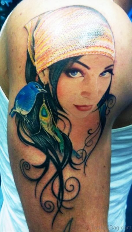 Gypsy Women Tattoo Design