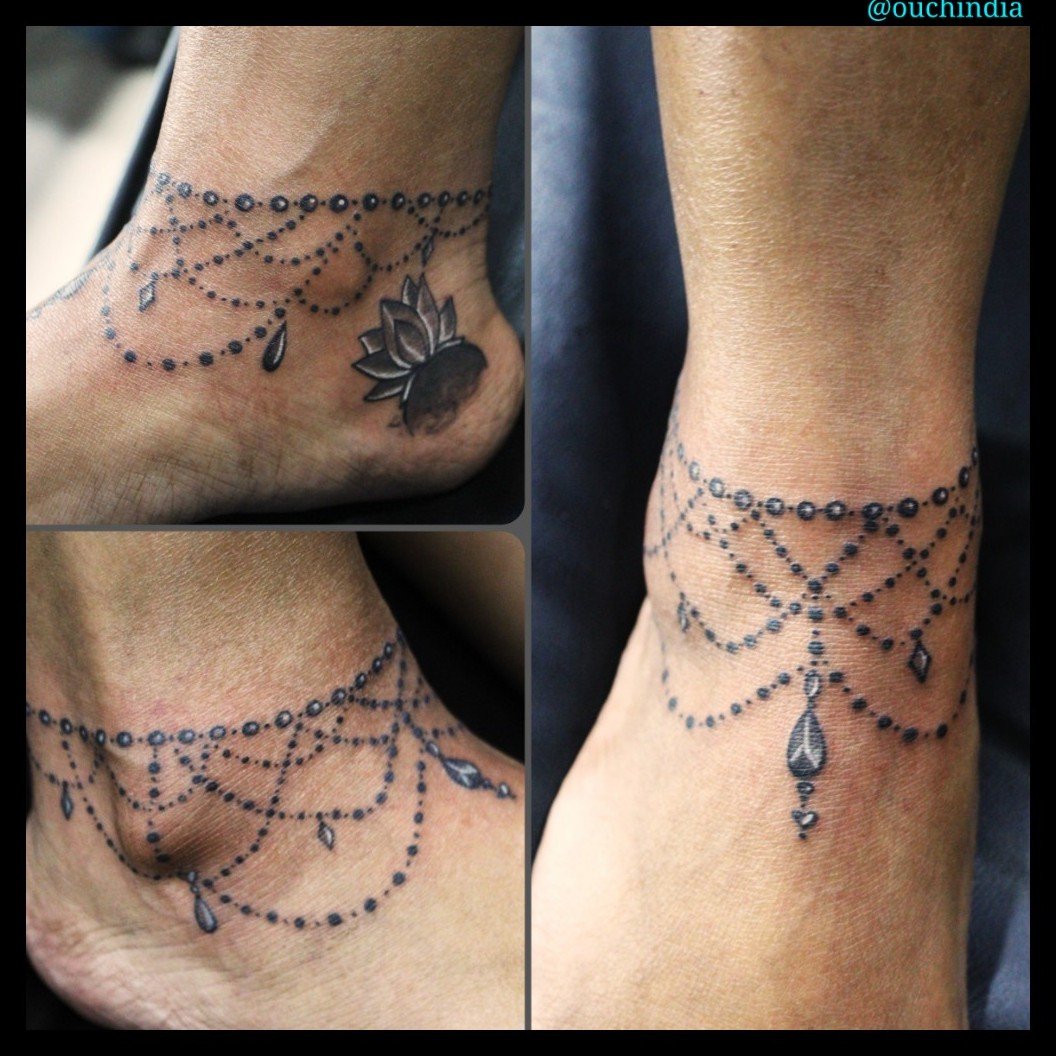 Amazing Anklet Tattoo 6