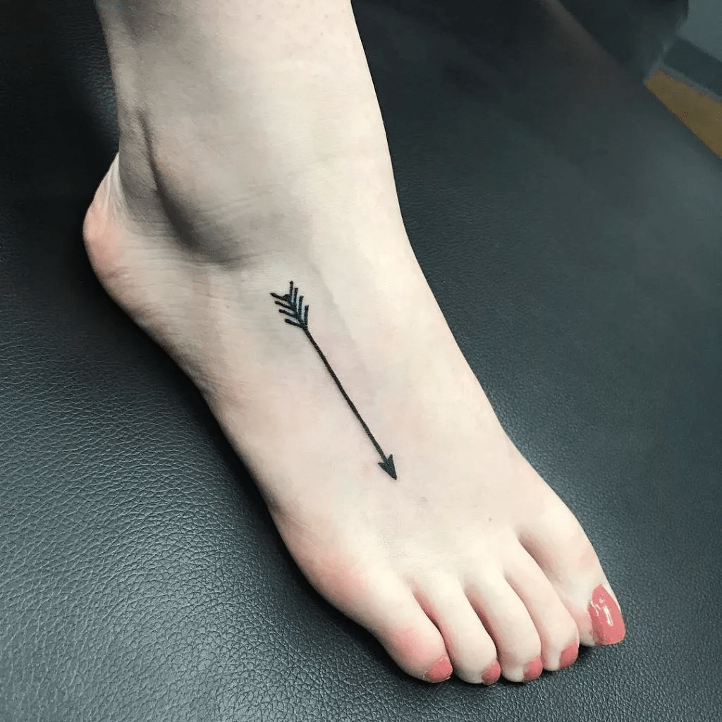 Arrow Tattoo On Ankle4