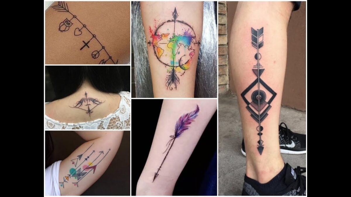 Beautiful Arrow Tattoo On Ankle3