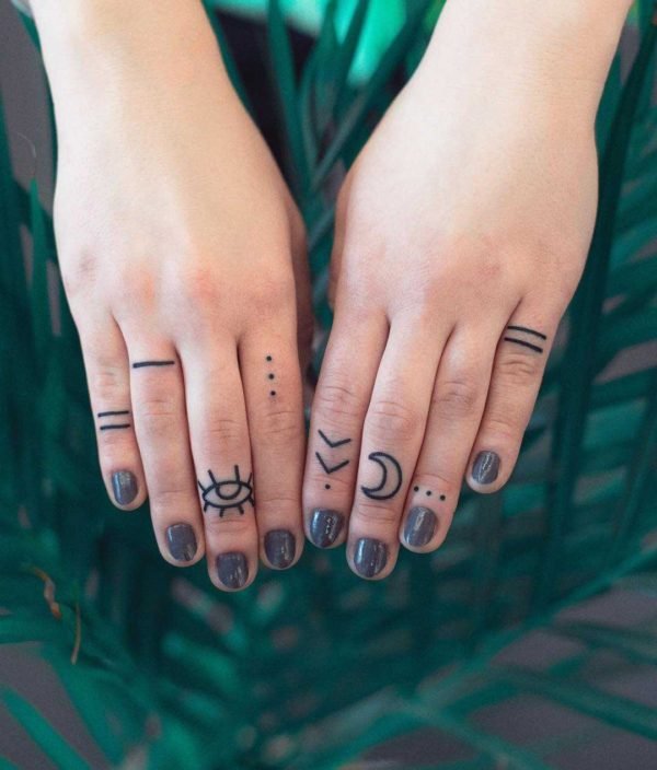 Minimalist Finger Tattoos