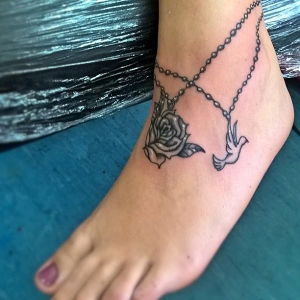 Ankle Bracelet Tattoo