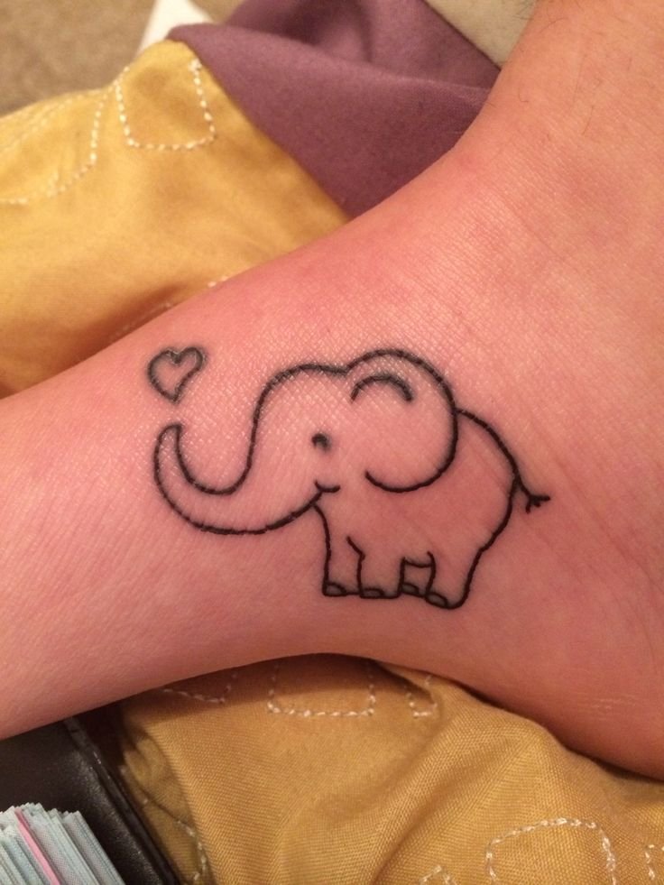 Beautiful elephant tattoo 6