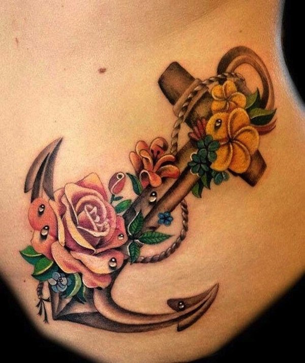 Female Anchor Tattoos