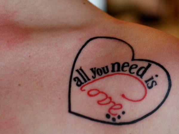 Heart Shoulder Tattoo