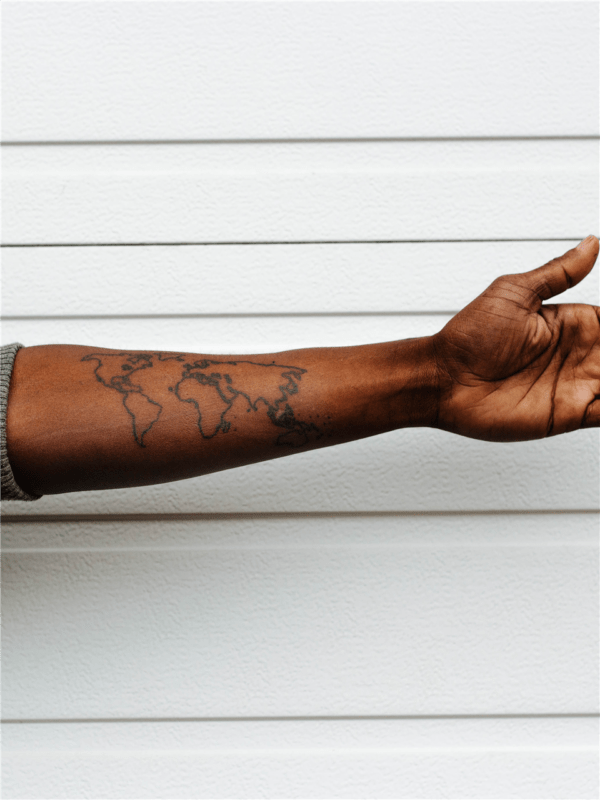 Map Tattoo Arm